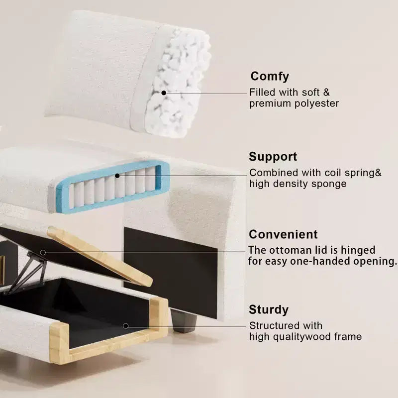 Chenille-Ecksitzmodul für modulares Sofa. Sofamodul