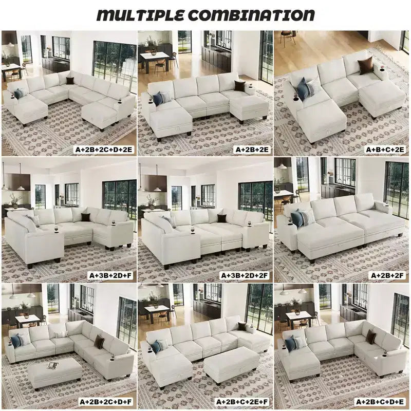 Chenille-Ecksitzmodul für modulares Sofa. Sofamodul