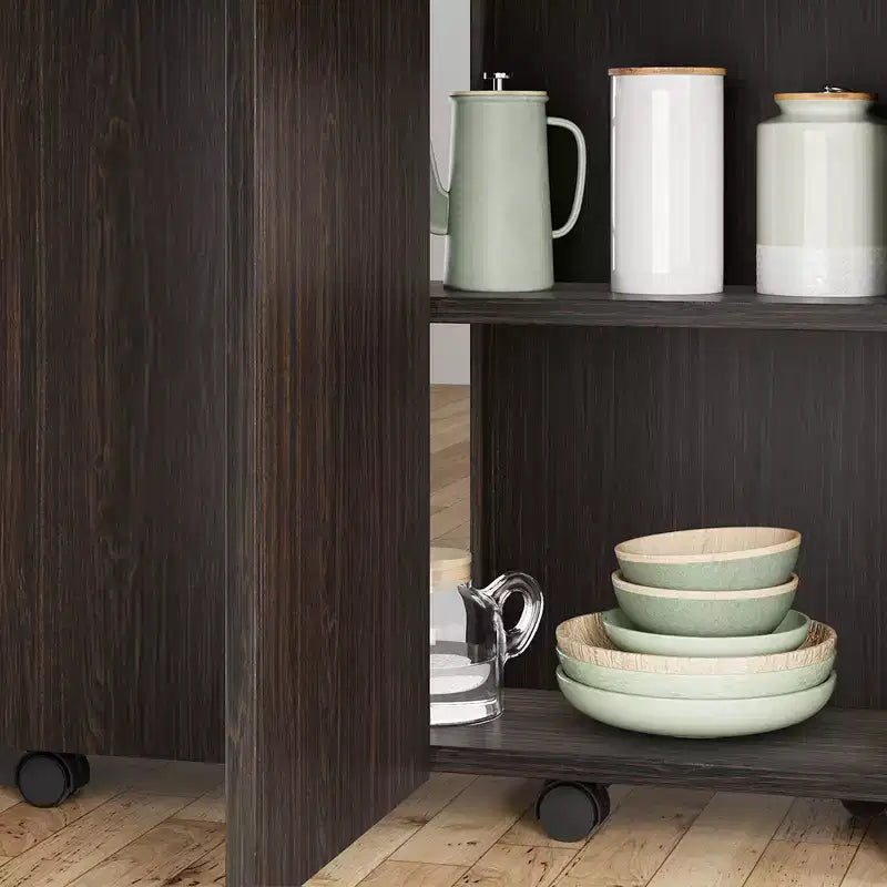 Mesa de comedor plegable con 2 niveles de almacenamiento, conjunto de mesa de comedor extensible, mesa móvil que puede utilizarse como mesa de comedor, escritorio de oficina o consola