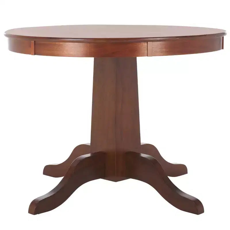 Mesa de comedor redonda, estilo café rústico