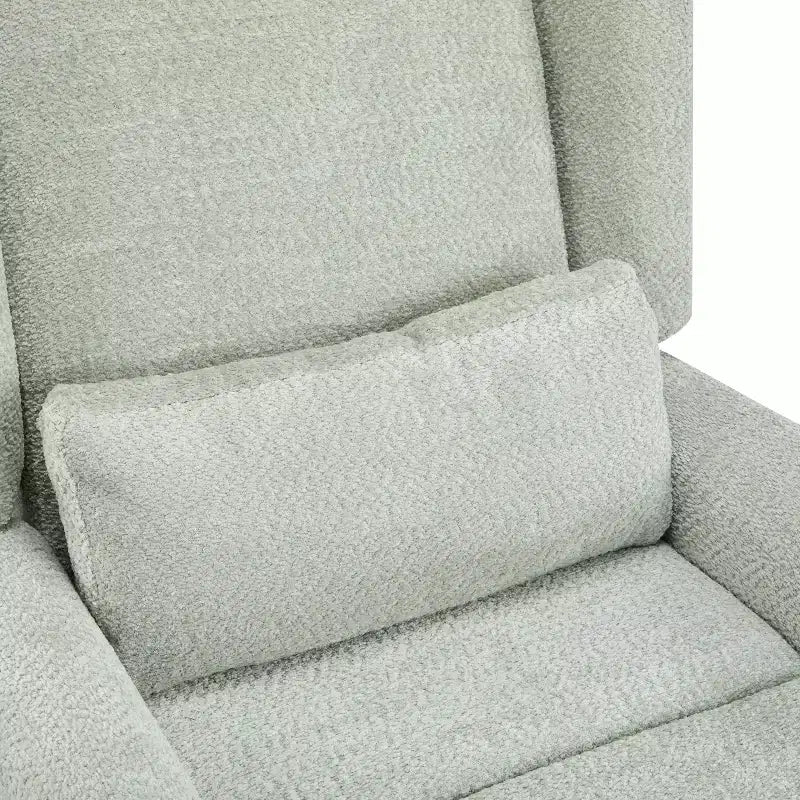 Moderner Polster-Relaxsessel, um 360° drehbar und elektrisch verstellbar