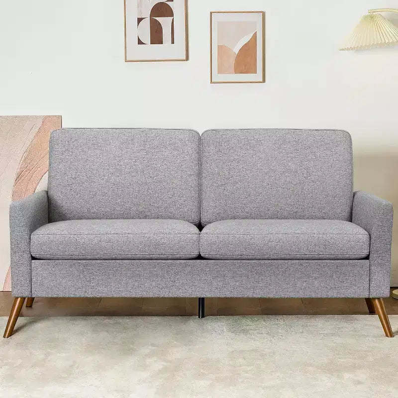Canapé confortable pour le salon, causeuse de style moderne médiéval, petit canapé sans outils de montage, pour la chambre et le bureau