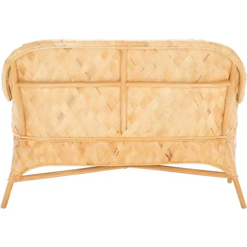 Banc de canapé tressé - naturel/blanc