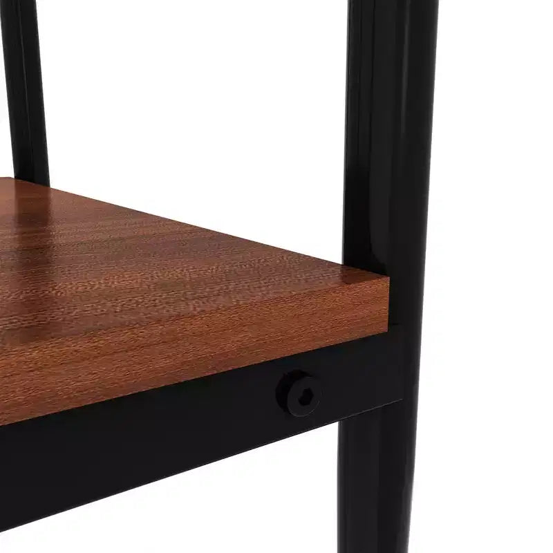 Elegante mesa de centro de vidrio templado de bordes lisos, 2 piezas, mesa auxiliar rectangular moderna con estante abierto para salas pequeñas