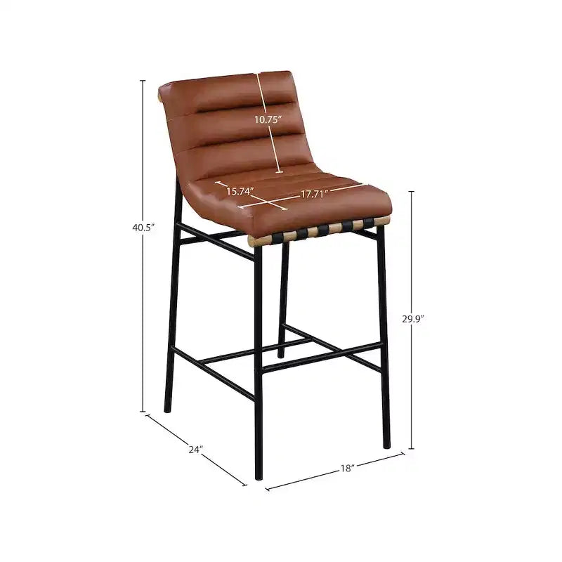 Barhocker aus veganem Leder