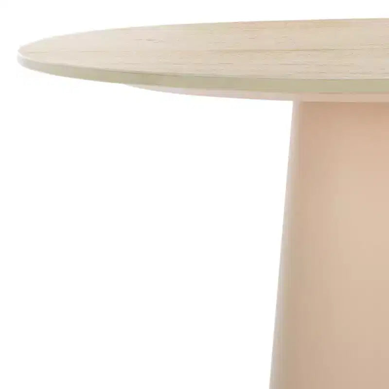 Mesa auxiliar alta de cerámica, cerámica beige/beige