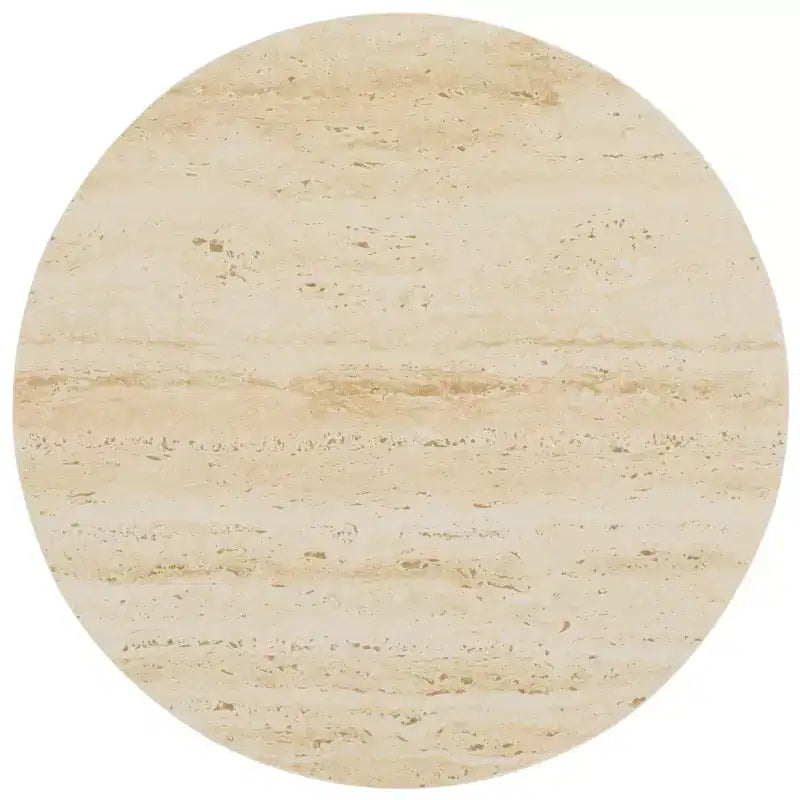 Mesa auxiliar alta de cerámica, cerámica beige/beige