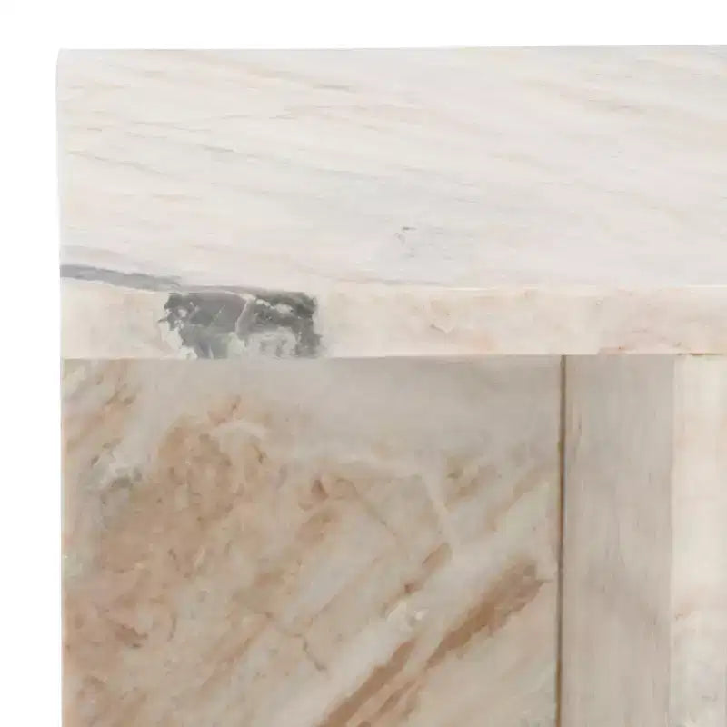 Table d’appoint en marbre brun-gris