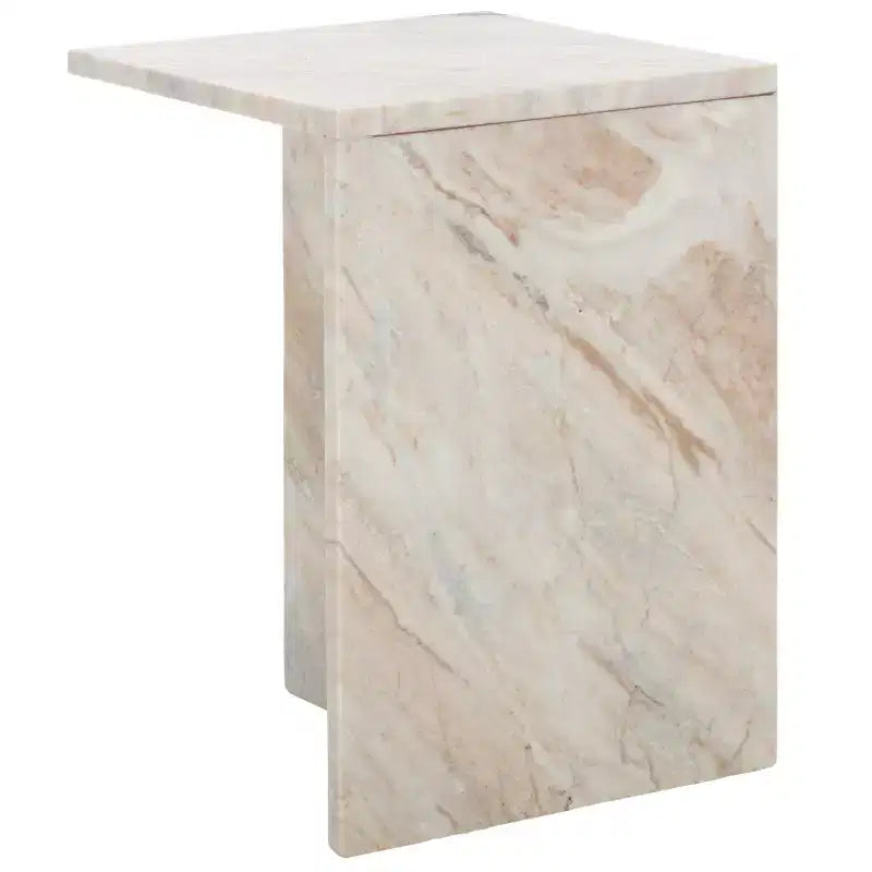 Table d’appoint en marbre brun-gris