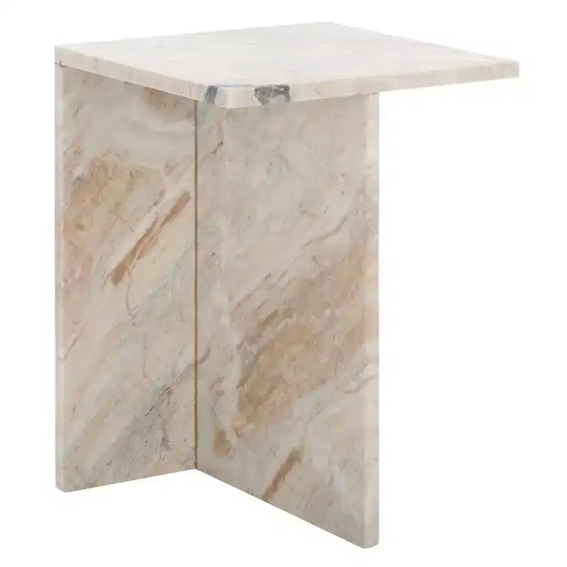 Table d’appoint en marbre brun-gris