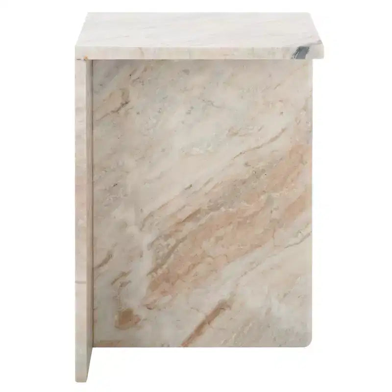 Table d’appoint en marbre brun-gris
