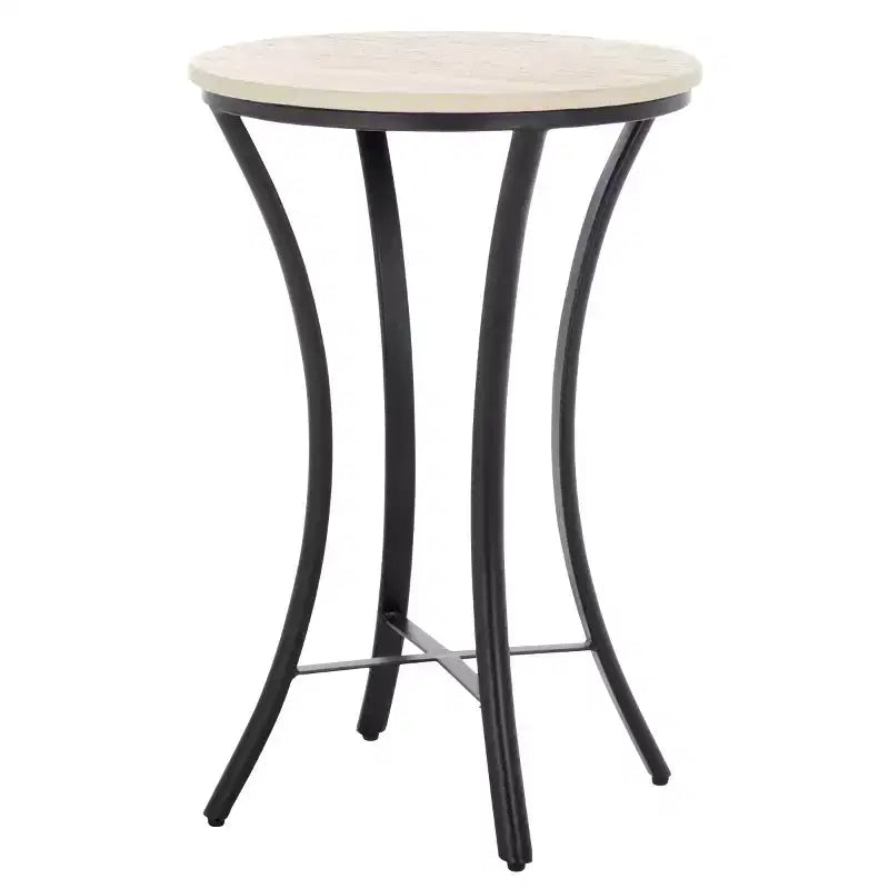 Mesa auxiliar beige/negro