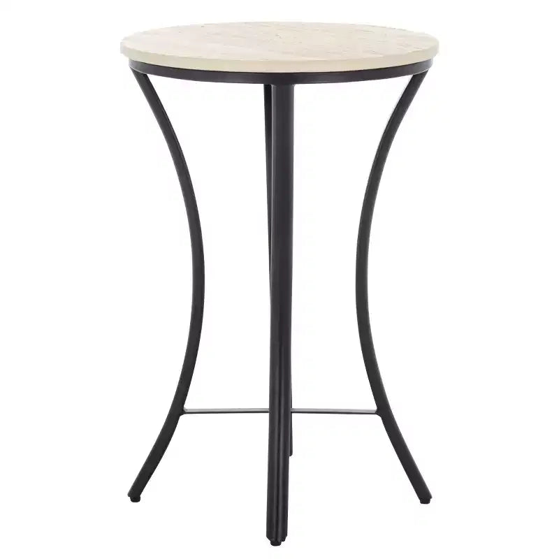 Mesa auxiliar beige/negro