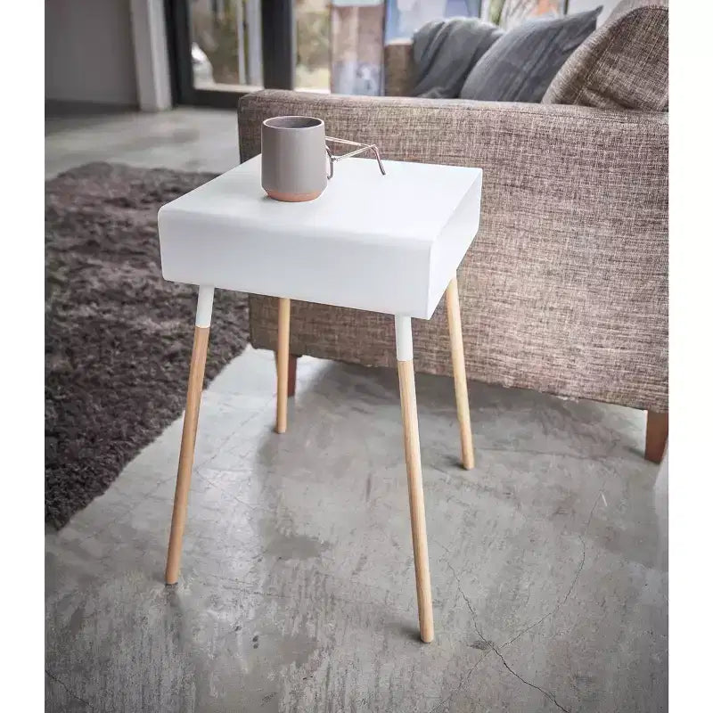 Mesa de almacenamiento - Alta (23 H) - Acero + madera