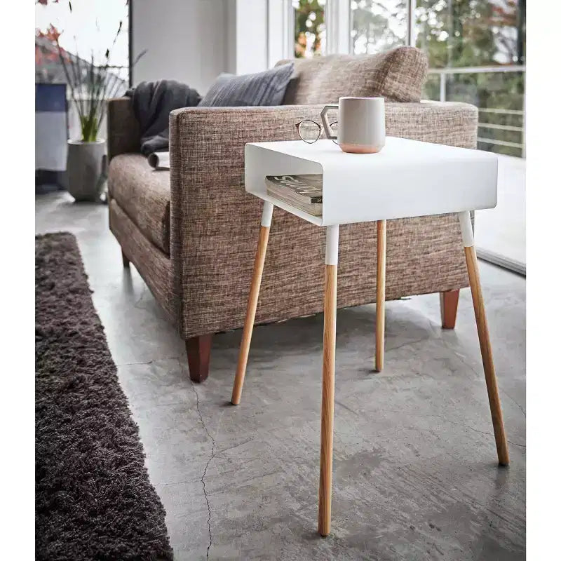 Table de rangement - haute (23 H) - acier + bois