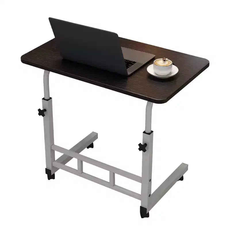 Escritorio móvil para computadora con altura ajustable y ruedas para espacios pequeños, mesa de trabajo de pie con ruedas para la oficina en casa, el estudio y el dormitorio