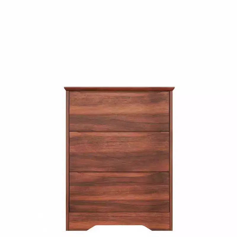 Holzkommode mit 3 Schubladen, hoher moderner Kleiderschrank mit viel Stauraum, große Kommode mit breiter Oberseite, Holzschrank zur Aufbewahrung von Kleidung