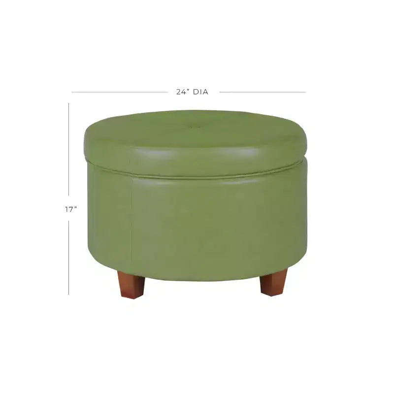 Großer runder Sitzhocker mit Stauraum