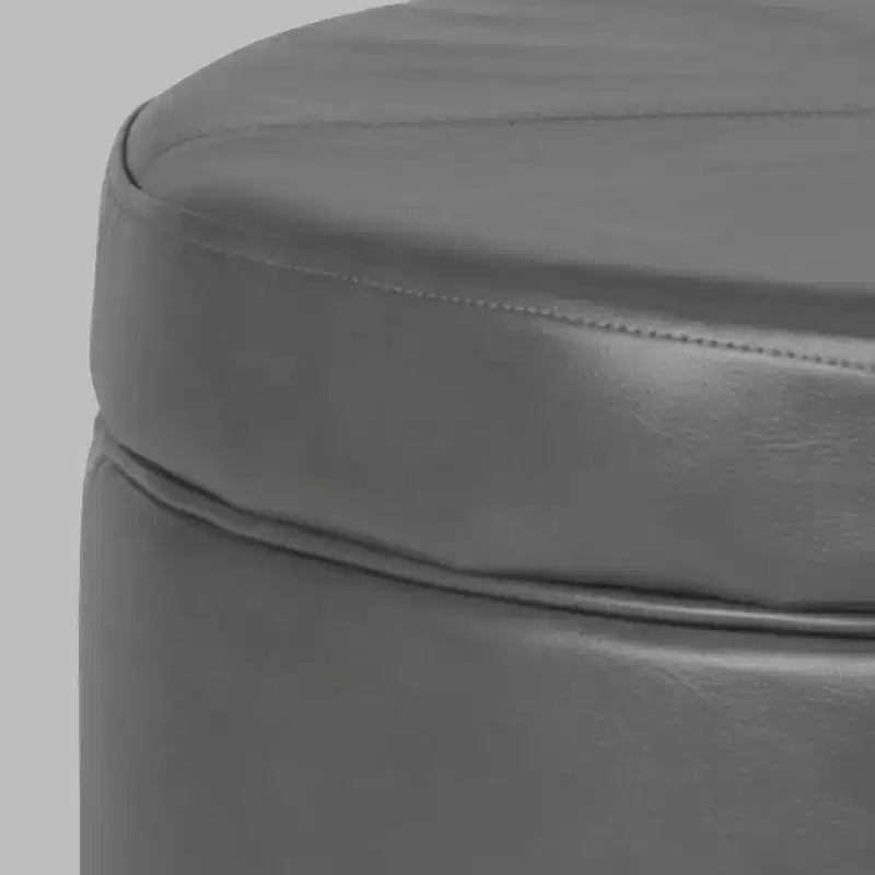 Großer runder Sitzhocker mit Stauraum