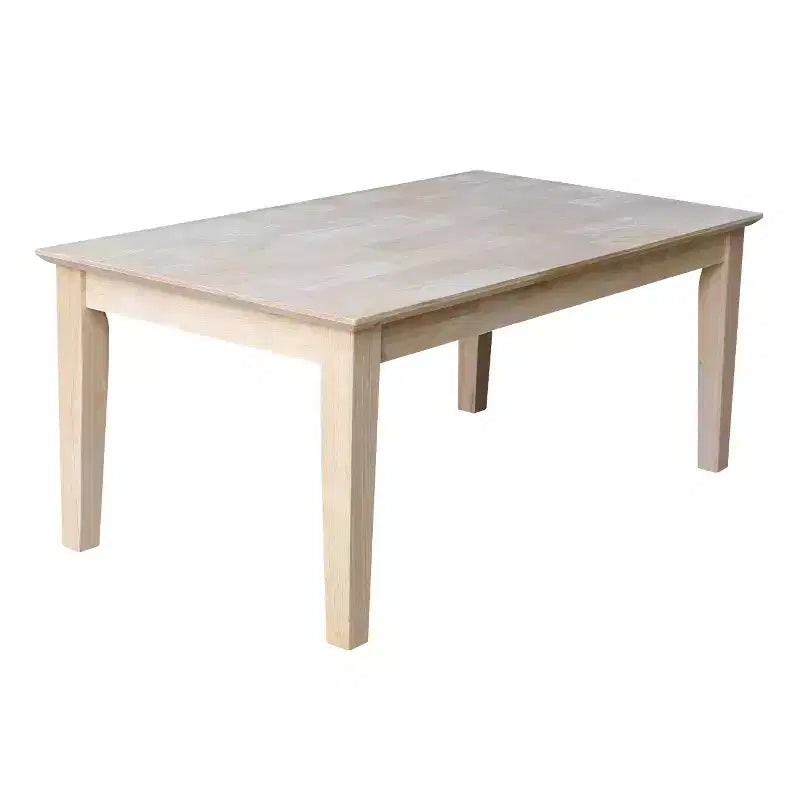 Hoher Couchtisch im Landhausstil, unbehandeltes Holz