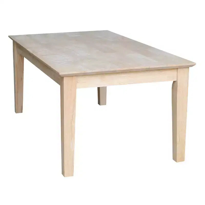 Hoher Couchtisch im Landhausstil, unbehandeltes Holz