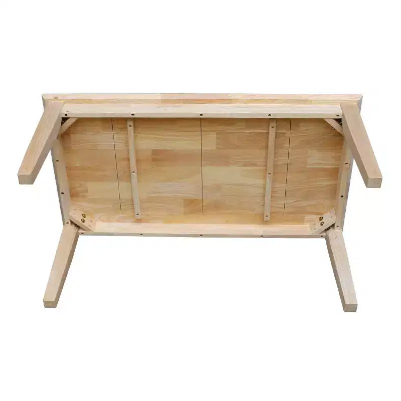 Hoher Couchtisch im Landhausstil, unbehandeltes Holz