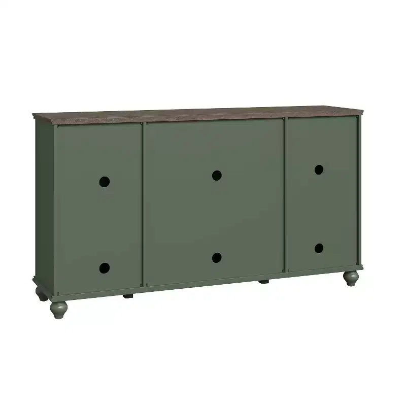Aparador auxiliar de estilo vintage de 63" con cajones, verde