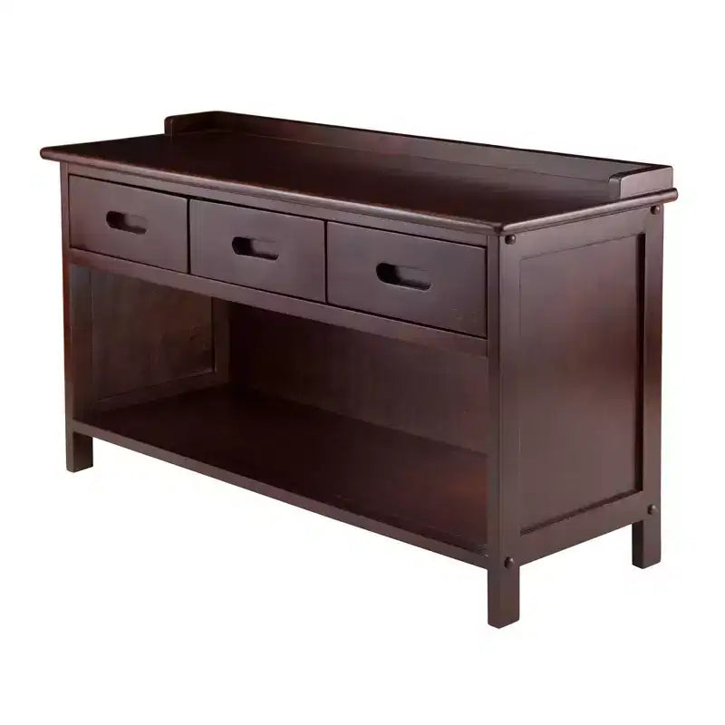 Banc de rangement pour entrée avec paniers, noyer/beige : composite de bois, range-chaussures, nettoyage localisé