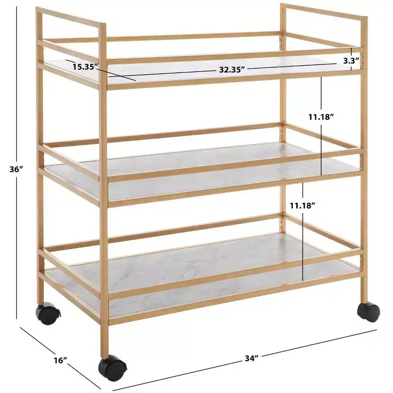 Barwagen mit 3 Ebenen